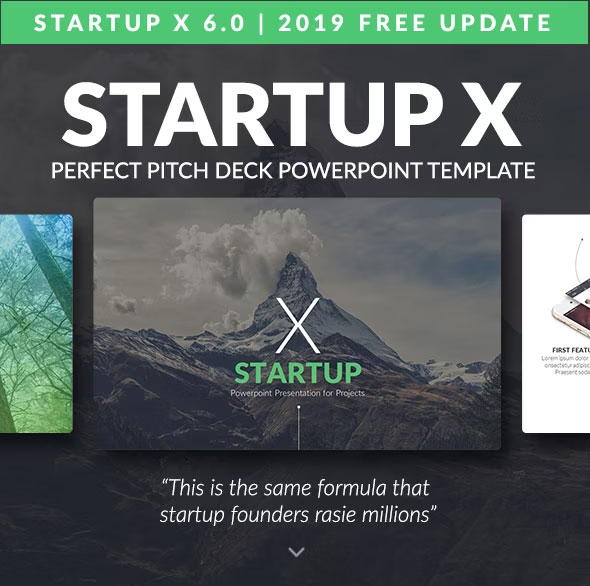 Startup X Perfect Pitch Deck PowerPoint Template